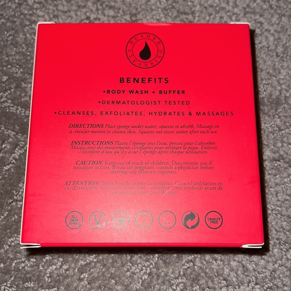 New Spongelle Sugar Dahlia Body Wash Infused Buffer Sponge - Picture 2 of 2